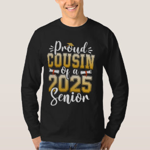 Stolzer Cousin einer Klasse von 2025 Abschluss T-Shirt