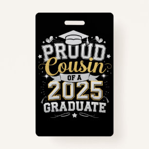 Stolzer Cousin eines 2025-Grad-Abschlusses Ausweis