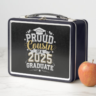 Stolzer Cousin eines Absolventen von 2025 Abschlus Metall Brotdose