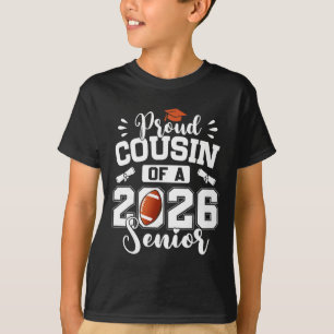 Stolzer Cousin eines Football-Absolventen der Ober T-Shirt