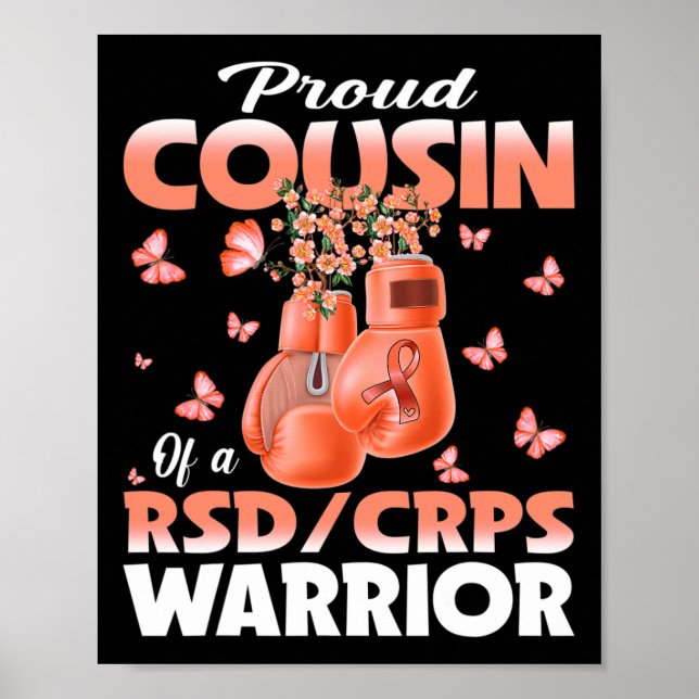 Stolzer Cousin eines Rsd-Crps-Krieger-Bewusstseins Poster (Vorne)