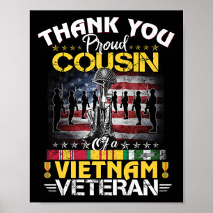 Stolzer Cousin eines vietnamesischen Veteranen - D Poster