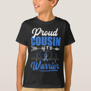 Stolzer Cousin T1d Krieger Diabetes Bewusstsein Bl T-Shirt