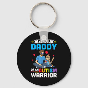 Stolzer Daddy Autism-Bewusstseins-Krieger Unterstü Schlüsselanhänger