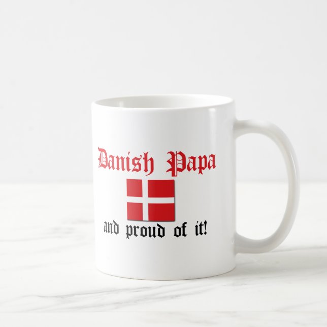 Stolzer dänischer Papa Kaffeetasse (Rechts)