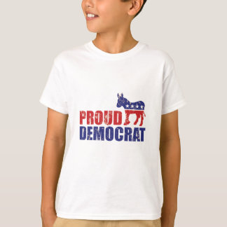 Stolzer Demokrat Esel beunruhigtes TAN T-Shirt