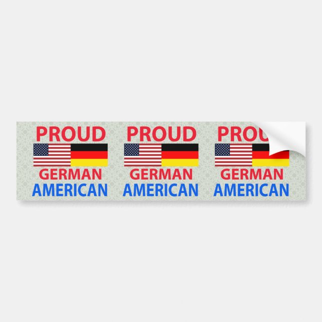 Stolzer deutscher Amerikaner Autoaufkleber (Vorne)