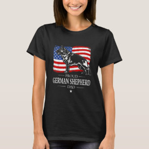 Stolzer deutscher Schäferhund-Vater Amerikanische T-Shirt