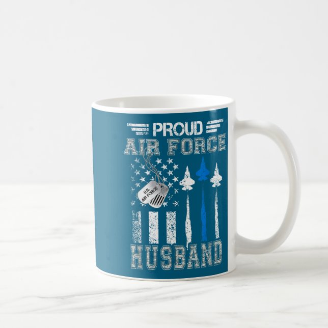 stolzer Ehemann der Luftwaffe US-Luftwaffe Abschlu Kaffeetasse (Rechts)