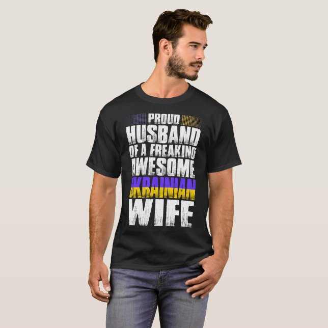 Stolzer Ehemann des fantastischen ukrainischen T-Shirt (Vorne ganz)