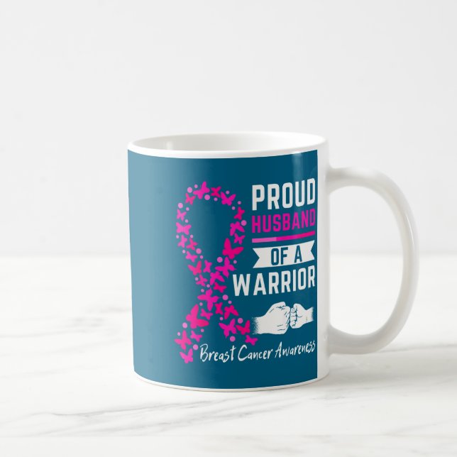 Stolzer Ehemann Krieger Ehefrau Brust Design Kaffeetasse (Rechts)