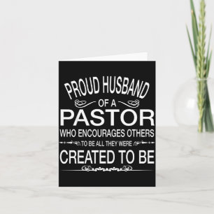 Stolzer Ehemann Pastor Christlich für Grafikdesign Karte