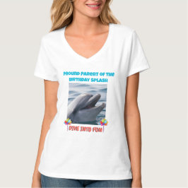 Stolzer Elternteil des Geburtstags-Splash T-Shirt