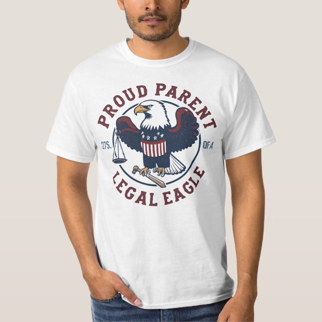 Stolzer Elternteil eines Juraprofis T-Shirt (Vorderseite)