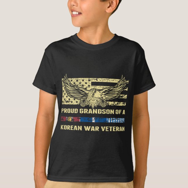 Stolzer Enkel eines Veteranen des Koreakrieges T-Shirt (Vorderseite)