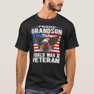 Stolzer Enkel eines Veteranen des Zweiten Weltkrie T-Shirt