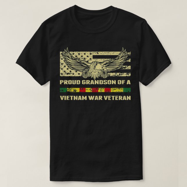 Stolzer Enkel eines vietnamesischen Veteranen T-Shirt (Design vorne)
