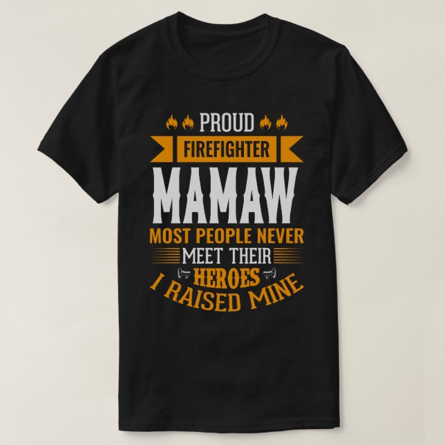 Stolzer Feuerwehrmann: Die meisten Menschen treffe T-Shirt (Design vorne)