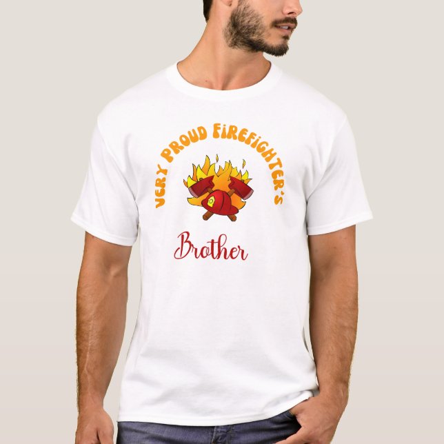 Stolzer Feuerwehrmann oder Feuerwehrmann-Abschlag  T-Shirt (Vorderseite)