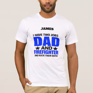 Stolzer Feuerwehrmann-Vater T-Shirt