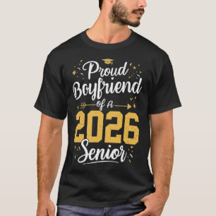 Stolzer Freund einer 2026 Seniorin 2026 Abschlussj T-Shirt