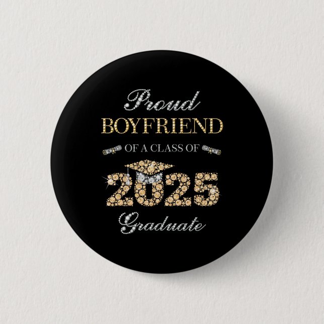 Stolzer Freund eines CL of 2025 Graduate Button (Vorderseite)