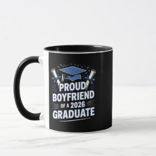 Stolzer Freund eines Paares mit Abschluss 2026 Tasse