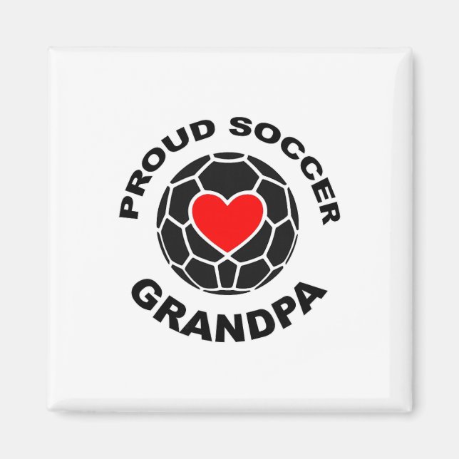 Stolzer Fußball-Opa  Magnet (Vorne)