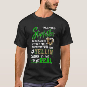 Stolzer Fußball-Stiefvater Fußball-Familie passend T-Shirt
