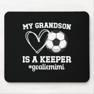 Stolzer Fußballtorwart Mimi eines Fußballtorhüters Mousepad