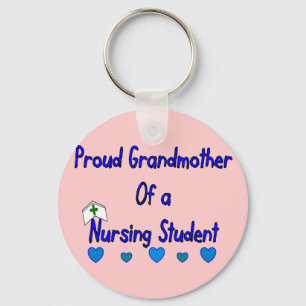 Stolzer Granmother Krankenpflege-Student Schlüsselanhänger