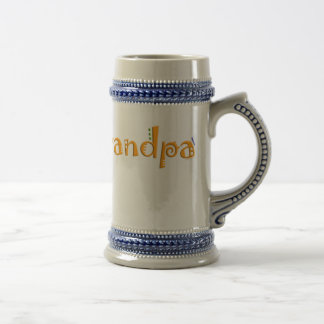 Stolzer Großvater Stein Bierglas