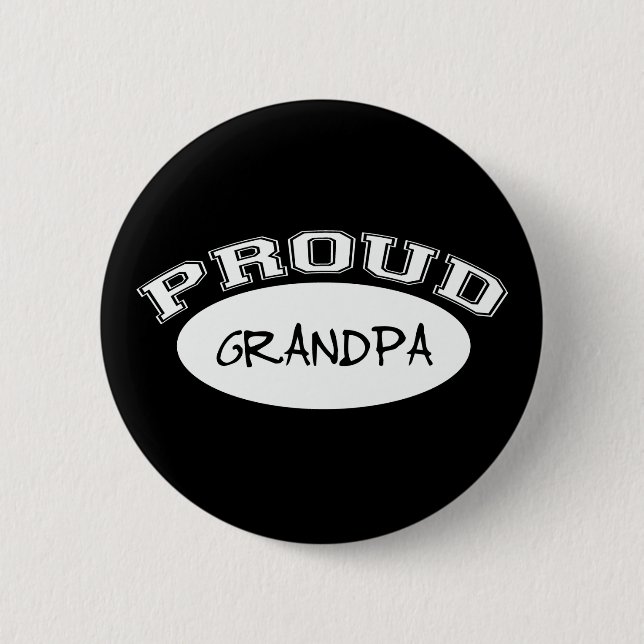 Stolzer Großvater (weiß) Button (Vorderseite)