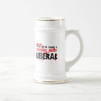 Stolzer Herz-Liberaler Bierglas