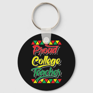 Stolzer Hochschullehrer Black History Month Afrika Schlüsselanhänger