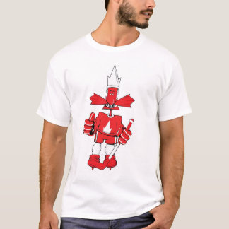 Stolzer Hockey-Spieler Kanadas T-Shirt