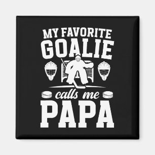 Stolzer Hockey-Torhüter-Papa eines Eishockey-Torwa Magnet