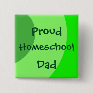Stolzer Homeschool Vater-Grün-Wirbel Button