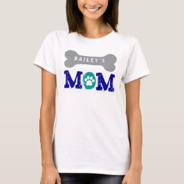 Stolzer Hundebesitzer GROSSER HUNDEknochen mit T-Shirt
