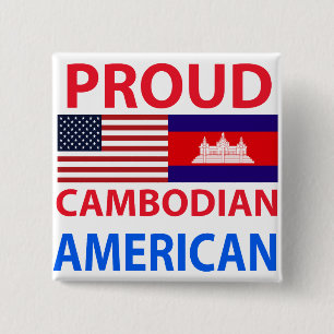 Stolzer kambodschanischer Amerikaner Button