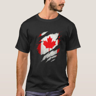 Stolzer Kanadier Kanada-Flagge Kanadische Flagge T-Shirt