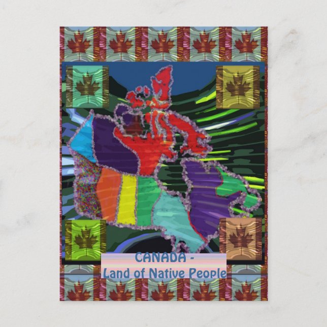 Stolzer Kanadier Postkarte (Vorderseite)