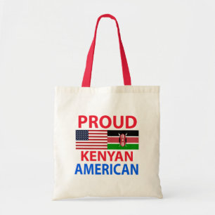 Stolzer Kenyan-Amerikaner Tragetasche