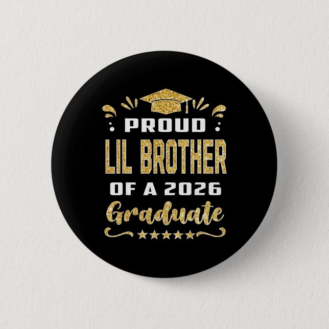 Stolzer kleiner Bruder eines Cl-Absolventen Senior Button (Vorderseite)