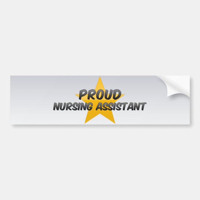 Stolzer Krankenpflege-Assistent Autoaufkleber (Vorne)