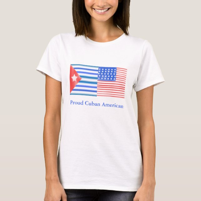 Stolzer kubanischer Amerikaner T-Shirt (Vorderseite)