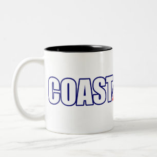 Stolzer Küstenwache-Vater Zweifarbige Tasse