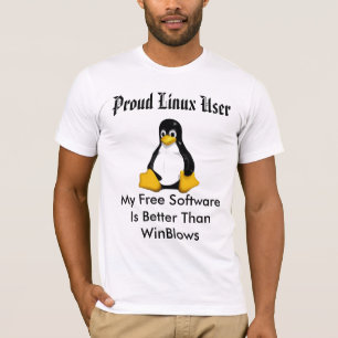 stolzer Linuxbenutzer www.alinuxworld.com. T-Shirt