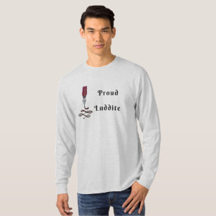 Stolzer Luddite mit Füllfederhalter-Spitze T-Shirt
