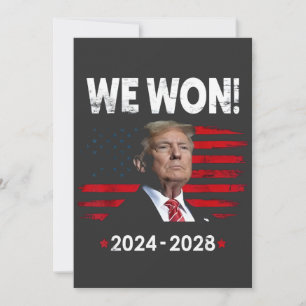 Stolzer Maga Präsident Trump gewann Inagurations T Einladung